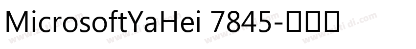 MicrosoftYaHei 7845字体转换